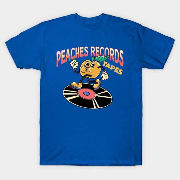 Peaches Records & Tapes T-Shirt by asterami